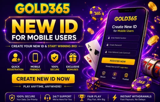 Gold365 New ID for Mobile Users