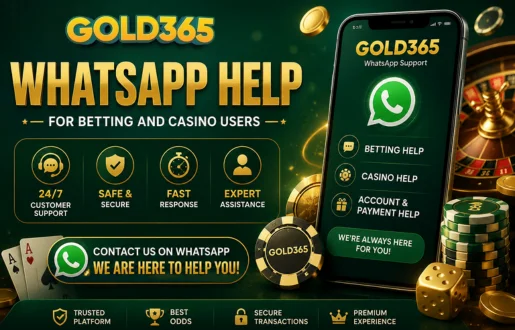 Gold365 WhatsApp Help for Betting and Casino Users