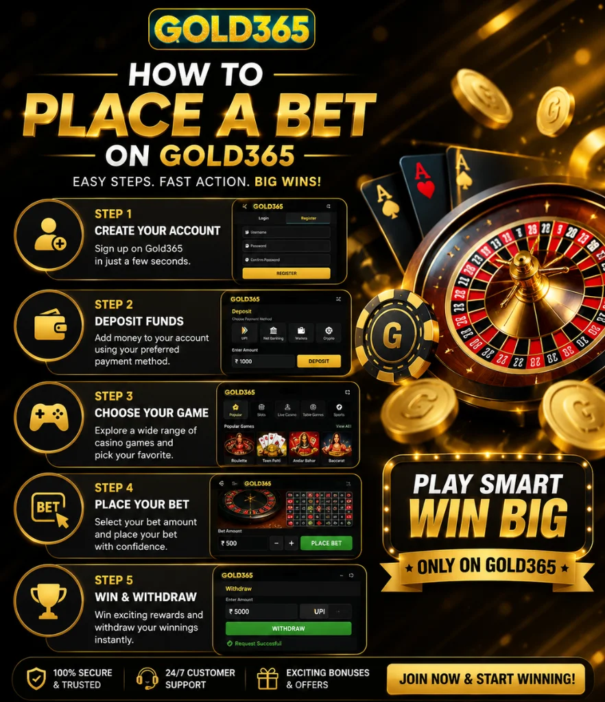 How to Place a Bet on Gold365